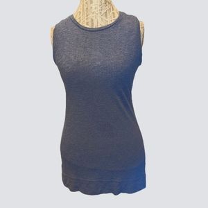 Athleta Blue Tank Top SZ Small Drape Criss Cross Shirt Top